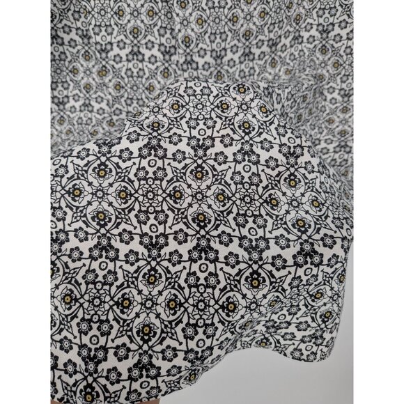 Max Studio Tunic Top Women Size XL Damask Floral Abstract Allover Boho Ethereal - Picture 7 of 10